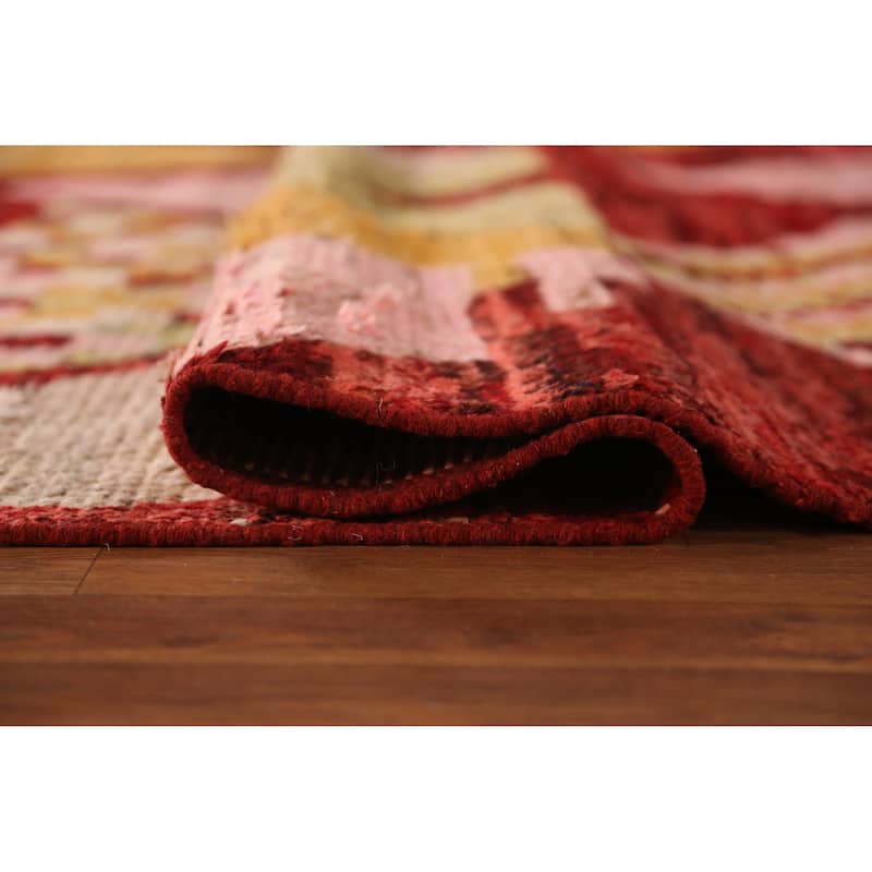 Geometric Moroccan Oriental Area Rug Bedroom Handmade Wool Carpet - 9'1" x 11'9"