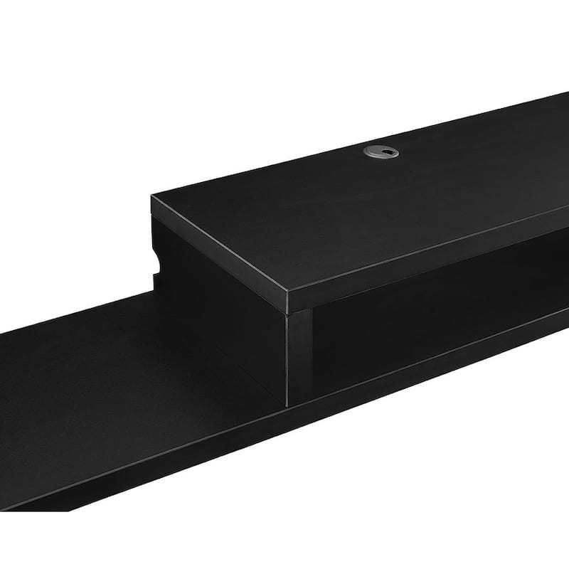 Asymmetrical Wall Mounted TV Console Entertainment Center Wall Decor Shelve Storage