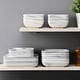 preview thumbnail 8 of 18, MALACASA Ivy Series Square Dinnerware Set