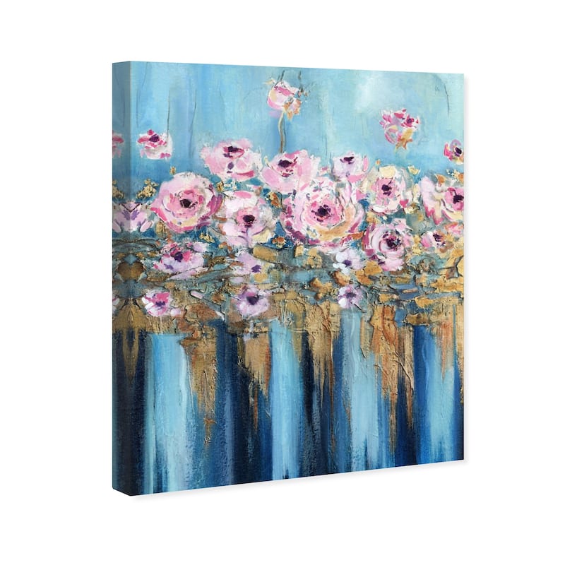Wynwood Studio Canvas Floral and Botanical Never ending blooms Pink and Light Pink Modern & Contemporary Wall Art Canvas Print