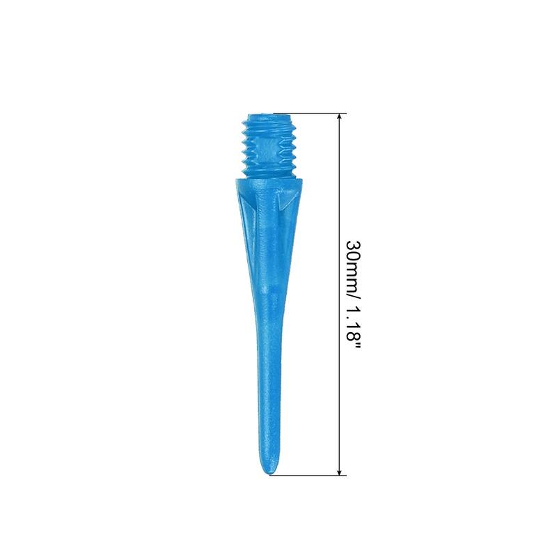Plastic Dart Tips, 100 Pack 2BA Thread Soft Dart Tips Plastic Tip - Blue