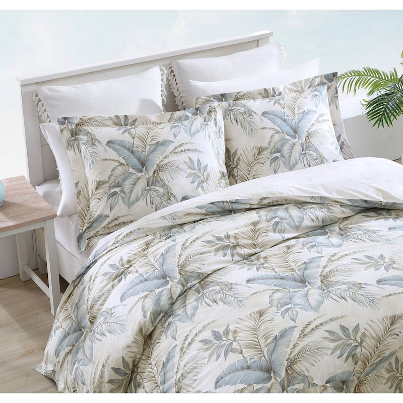 Tommy Bahama Bakers Bluff Blue Cotton 3-piece Comforter Set