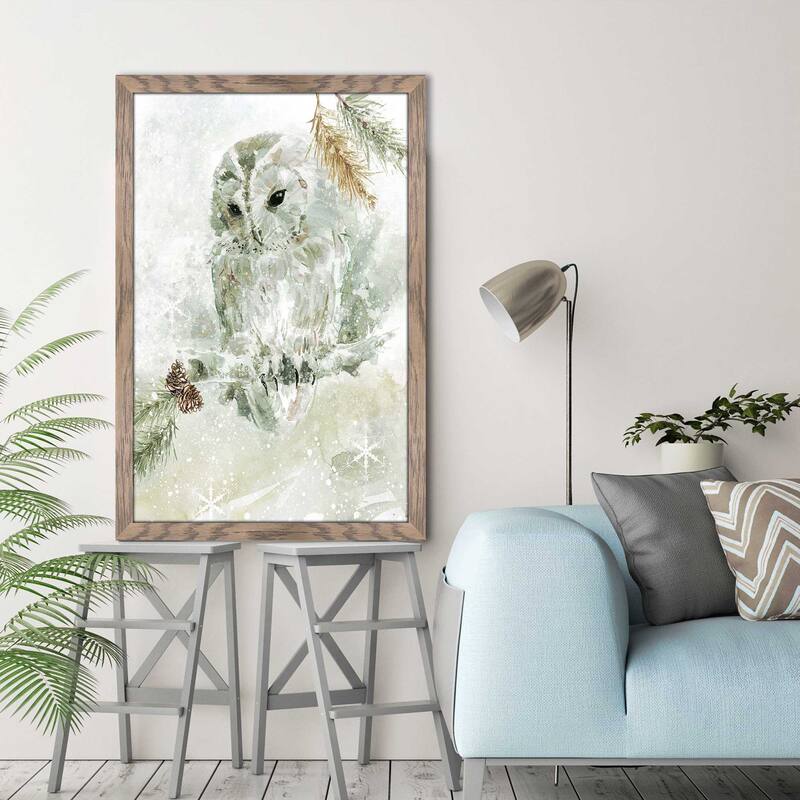 "Winter Lodge Owl" by Carol Robinson Print on Acrylic