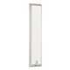 preview thumbnail 2 of 3, Sinclair 18-inch Satin Nickel LED Wall Sconce, White Shade