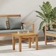 preview thumbnail 10 of 47, vidaXL Coffee Table Brown in Solid Teak Wood Brown-19.69x13.78x14.17