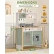 preview thumbnail 5 of 5, Green Kids Play Kitchen, Wooden Kitchen Playset for Kids Ages 3+, Toys Kitchen Small Pretend Play Kitchen for Toddlers