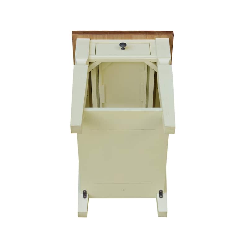 Vista Solid Wood End Table - 18"W x 24"D x 24"H