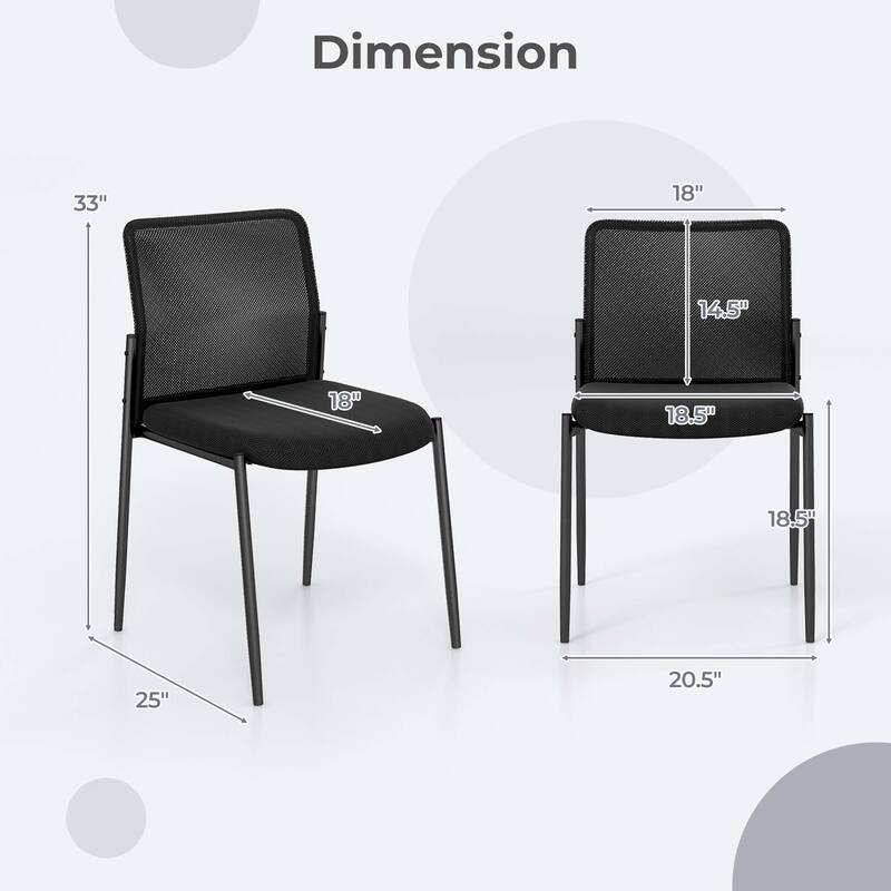 2/4/6/8/10/12 pcs Stackable Conference Room Chairs Office Guest Chairs