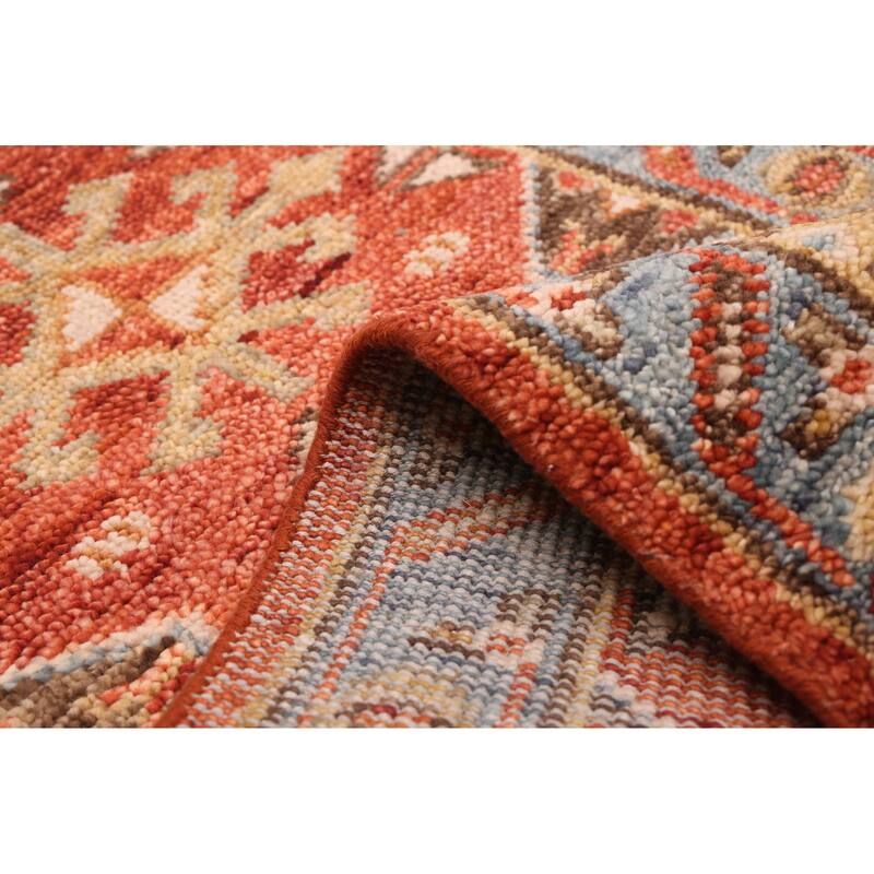 ECARPETGALLERY Hand-knotted Jules Serapi Dark Copper Wool Rug - 2'7 x 9'10