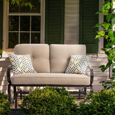 Futzca Outdoor Patio Glider Rocking Bench