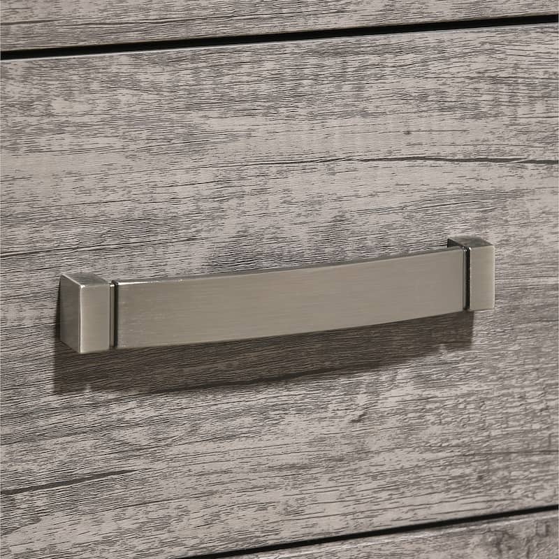 Roundhill Furniture Floren Contemporary Weathered Gray Wood 6-Drawer Dresser