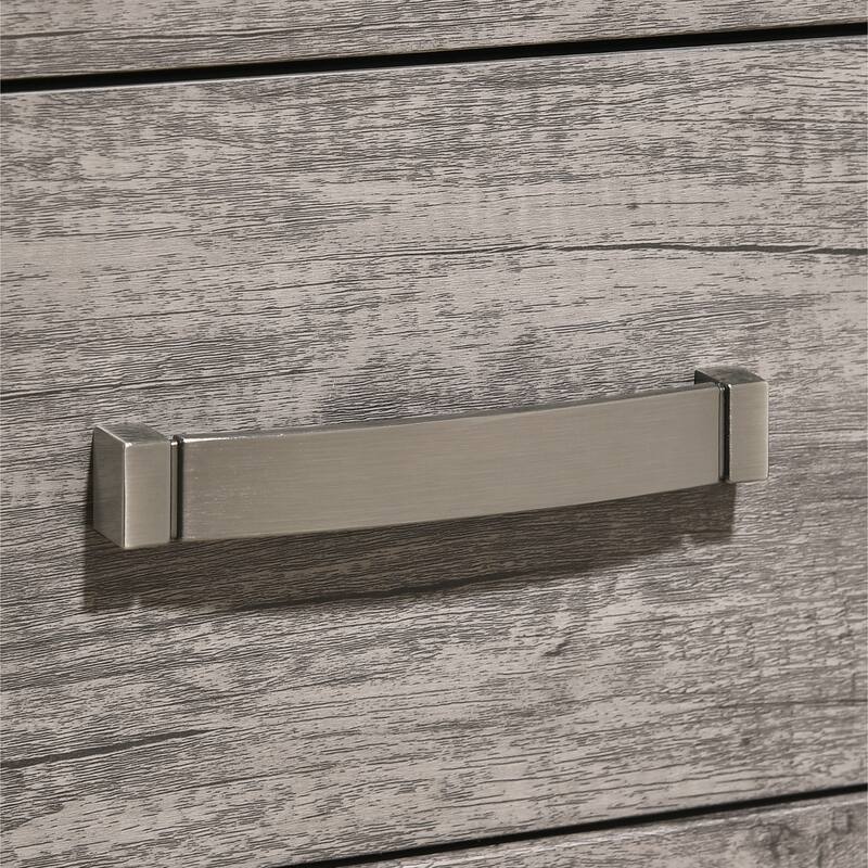 Roundhill Furniture Floren 5-piece Contemporary Weathered Gray Wood Bedroom Set