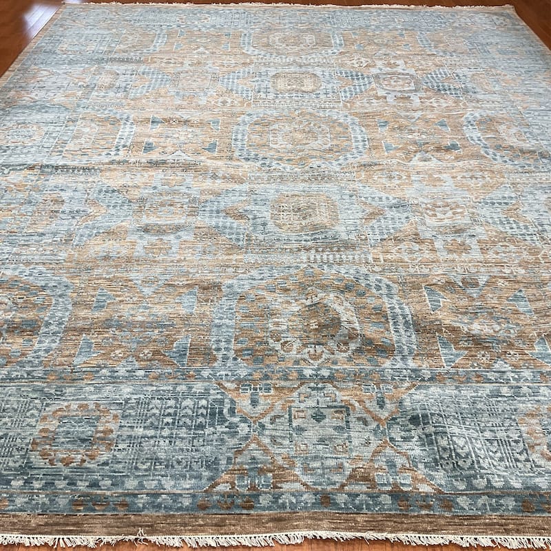 HERAT ORIENTAL Handmade Mamluk Wool Rug - 12'2" x 15'