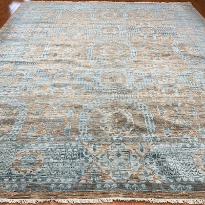 HERAT ORIENTAL Handmade Mamluk Wool Rug - 12'2" x 15'