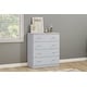 preview thumbnail 1 of 7, OS Home and Office Furniture Model 6003 Four Drawer Chest in White
