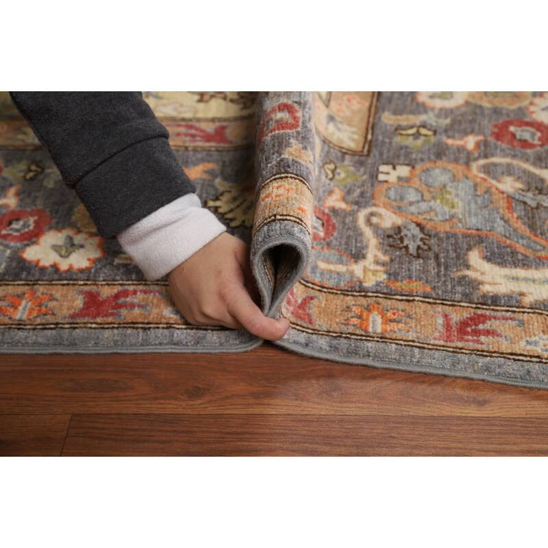 Vegetable Dye Oushak Oriental Area Rug Handmade Wool Carpet - 8'2" x 10'4"