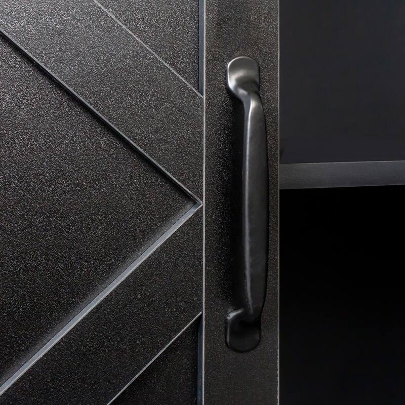 Black Sideboard Storage Cabinet Console Cabinet Media Cabinet