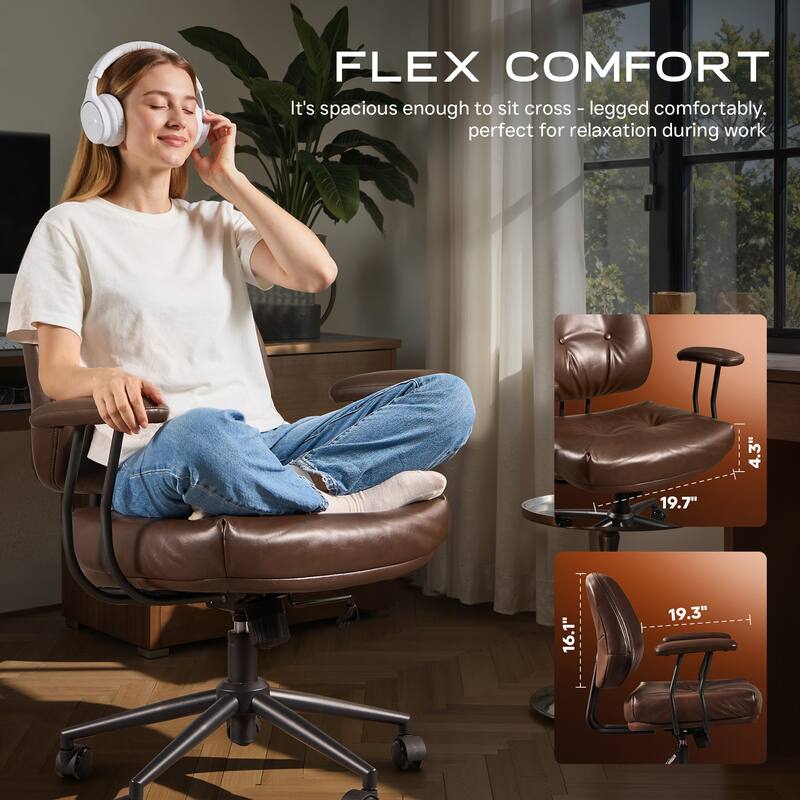 OVIOS Ergonomic PU Office Swivel Chair