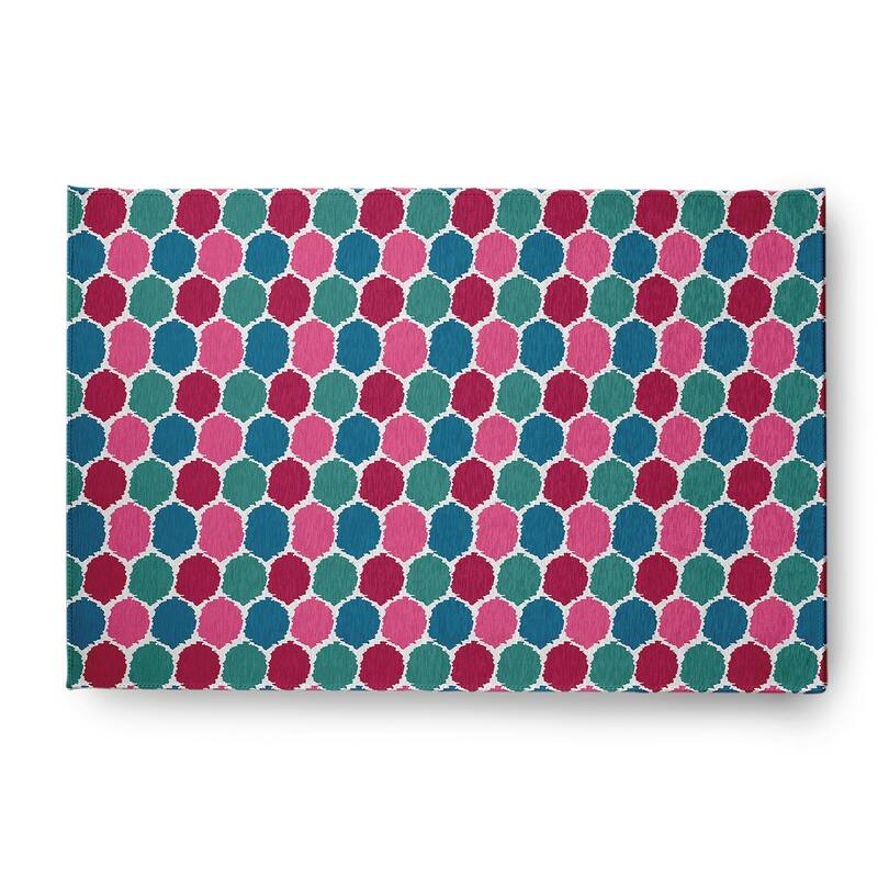 Geometric Rug - Fuschia - 3' x 5'