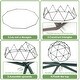 preview thumbnail 9 of 8, 10 ft Climbing Dome Swing Set with Saucer Swing, Jungle Gym for Kids Outdoor Playset for Ages 3-12 - 10ftx10ft