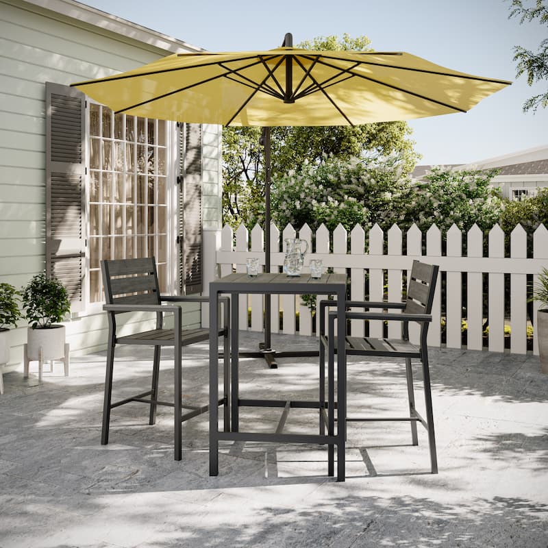 Galland Outdoor Bar Chair, Set of 2 - N/A