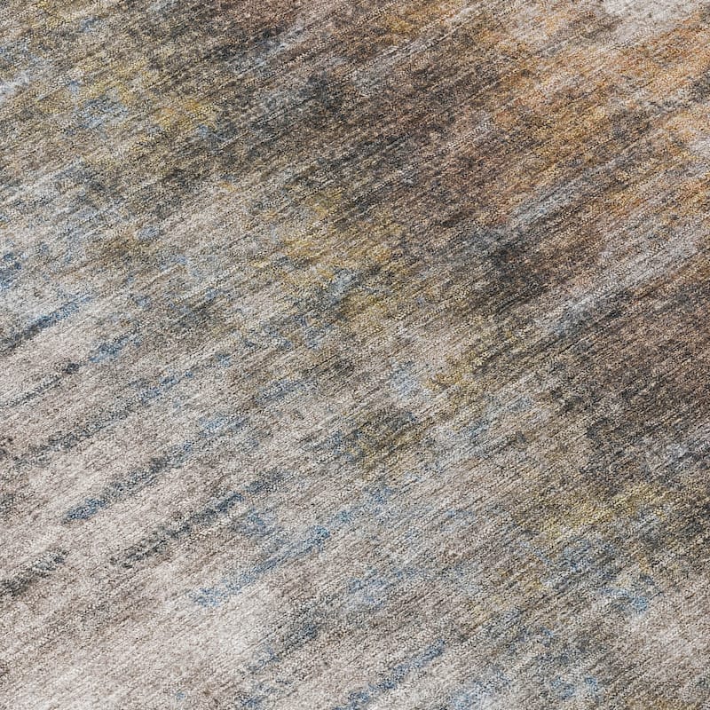 Machine Washable Indoor/ Outdoor Contemporary Ombre Chantille Rug
