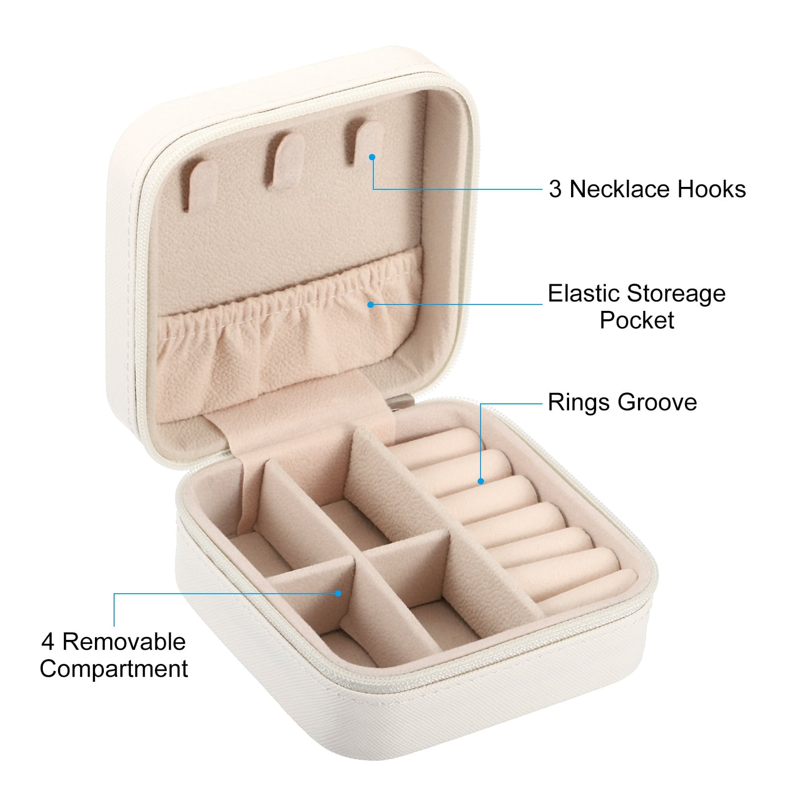 Travel Jewelry Case, Small Jewelry Organizer Portable Mini Jewelry Box - On  Sale - Bed Bath & Beyond - 38395046