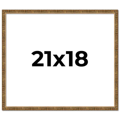 21x18 Frame Gold Solid Wood Picture Frame - Complete Modern Photo