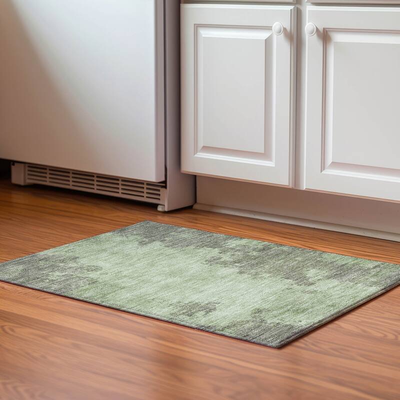 Premium Washable Super Soft Mayfield Rug - Aloe - 1'8" x 2'6"