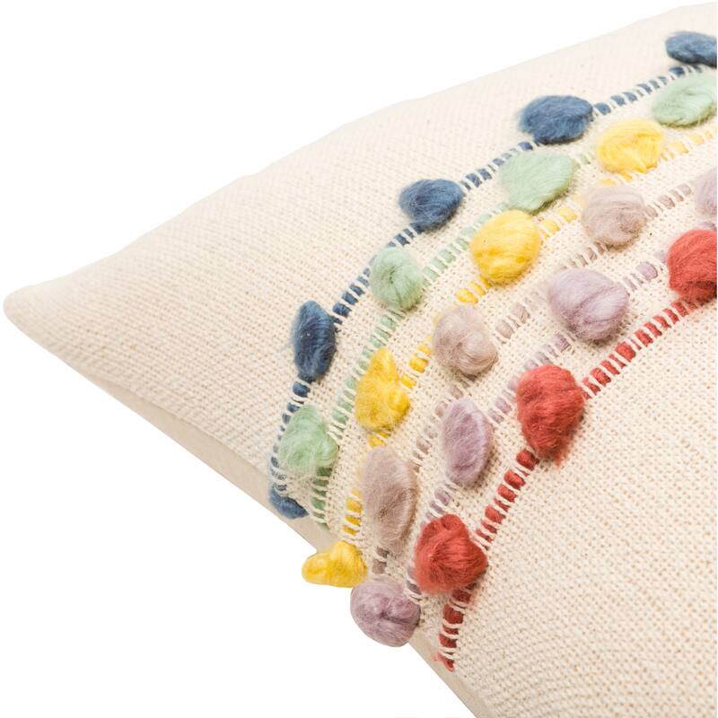 Eloisa Whimsical Textured Throw Pillow