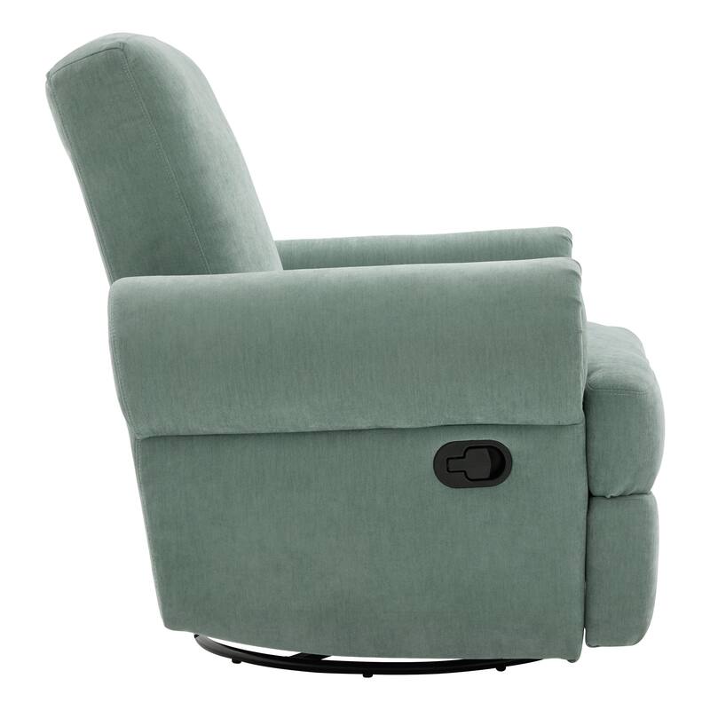 Manual Recliner Sofa Swivel Recliner Rocker Chair with Adjustable Backrest for Living Room, Bedroom, or Nursery