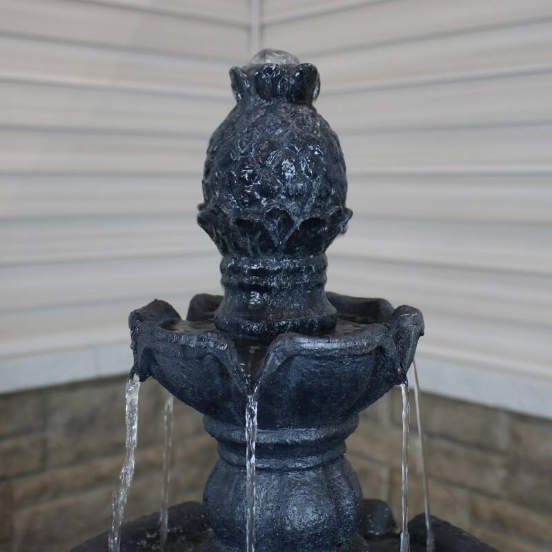 4-Tier Electric Pineapple Water Fountain Lightweight - Choose Color