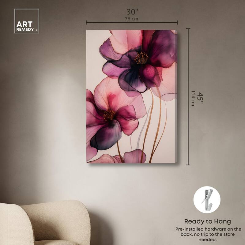 Velvet Verse III Canvas by Art Remedy, Gallery Wrapped