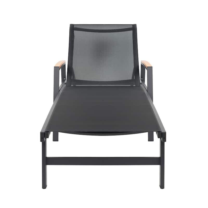 Oxton Outdoor Aluminum Chaise Lounge (Set of 2) by Christopher Knight Home