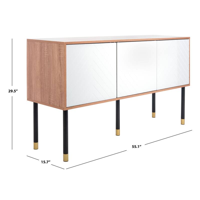 SAFAVIEH Oakley Mid-Century Modern Media 55" TV Stand - 55.1" W x 15.8" L x 29.5" H