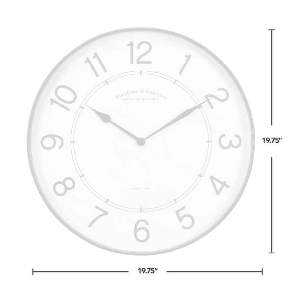 FirsTime & Co. Black Alden Marbleized Clock Bed Bath & Beyond 33735907