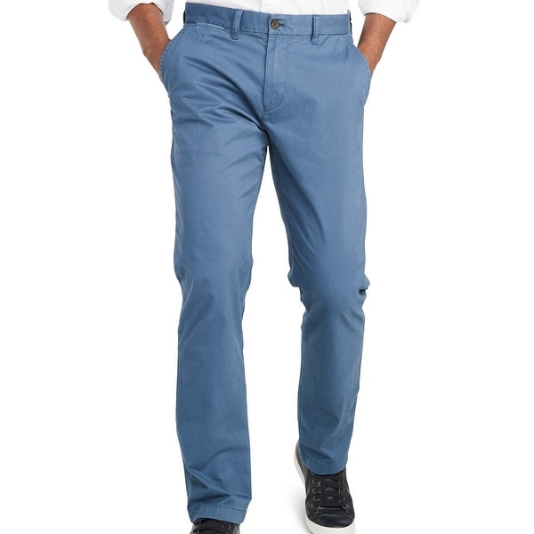 Tommy Hilfiger Mens Chino Pants Bayhead Dusty Blue Size 40x30 Custom Fit. Opens flyout.