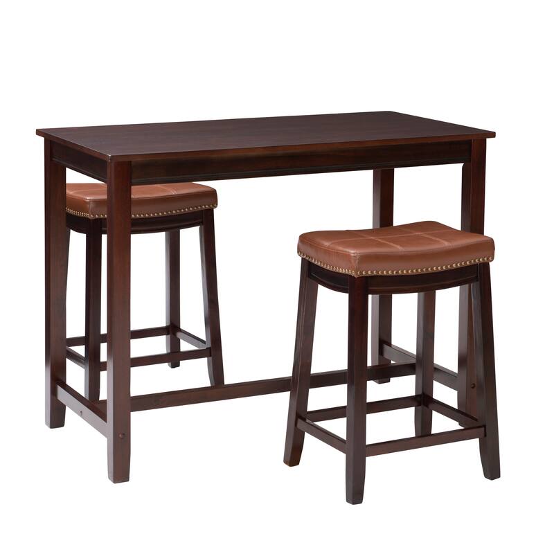 Bridgeport Wooden 3-Piece Counter Height Dining Set