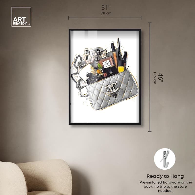 Grey Treasure Bag Shadowbox by Art Remedy