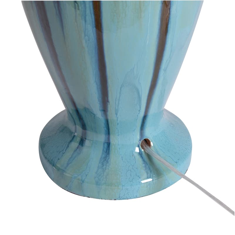 Kenroy Home Tucson Ceramic Table Lamp - Teal