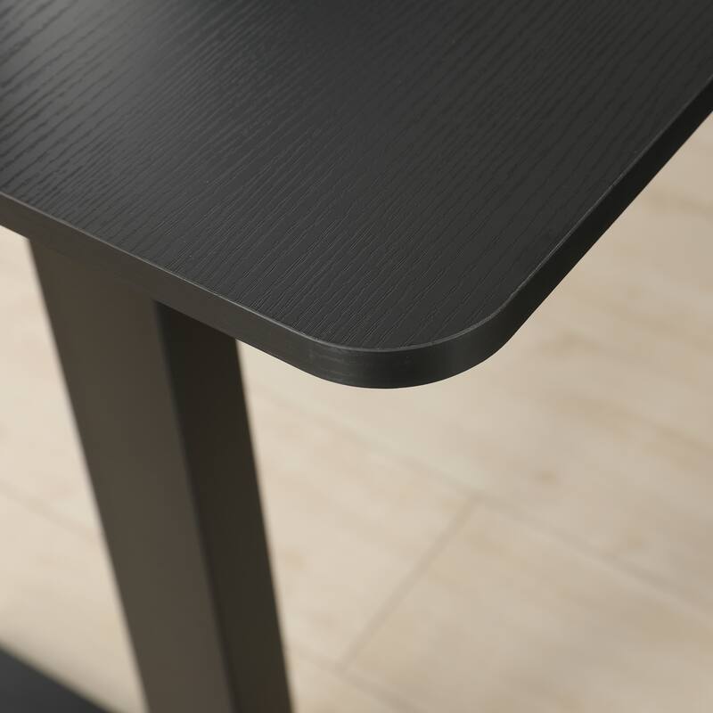 L-Shaped 59" Height Adjustable Electric Standing Desk, Sit and Stand Up Computer Desk For Home Office rustic