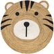 preview thumbnail 2 of 7, Nuloom Zaylee Tiger Handwoven Kids Jute Area Rug