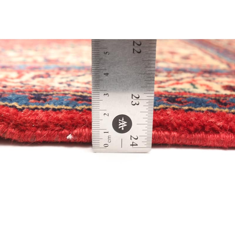 ECARPETGALLERY Hand-knotted Andelz Red Wool Rug - 3'5 x 5'4