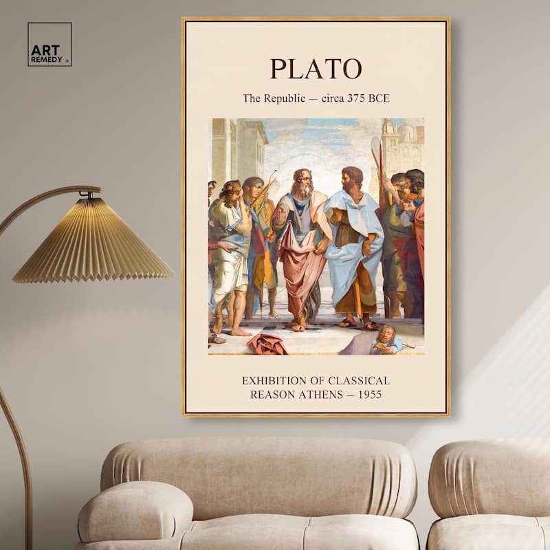 World of Plato's Republic Canvas by Art Remedy