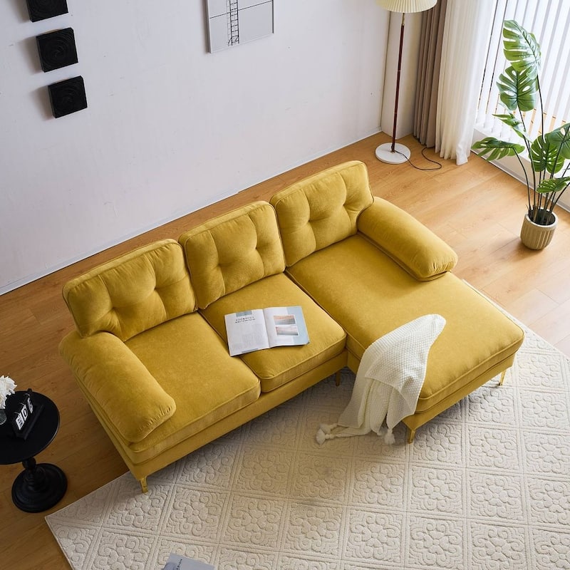 L-Shaped 3-Seat Indoor Modular Sofa