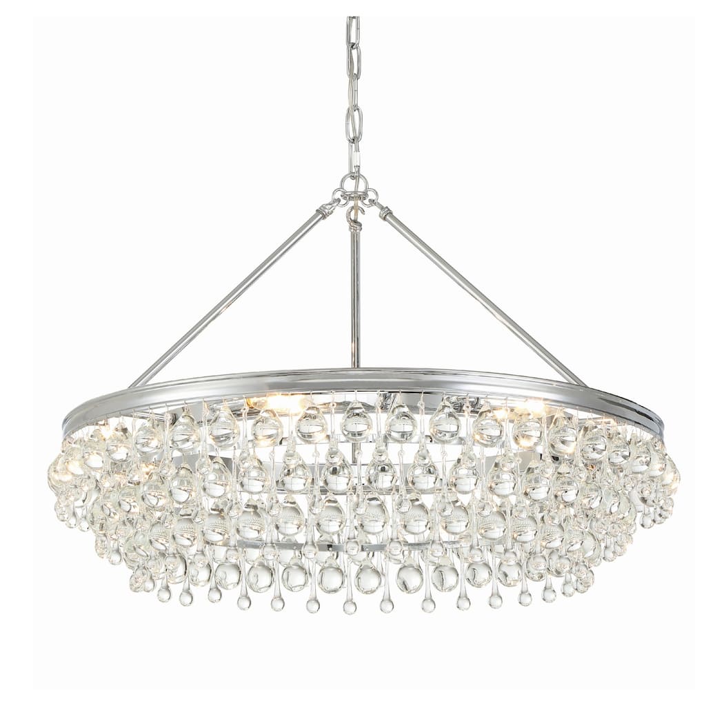 Crystorama Lighting Group Calypso 6 Light 30" Wide Chandelier with