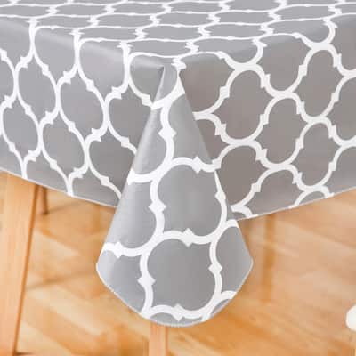 Ray Star Retro Gray tablecloth Great Flannel Super Excellent Style - 60"x84"