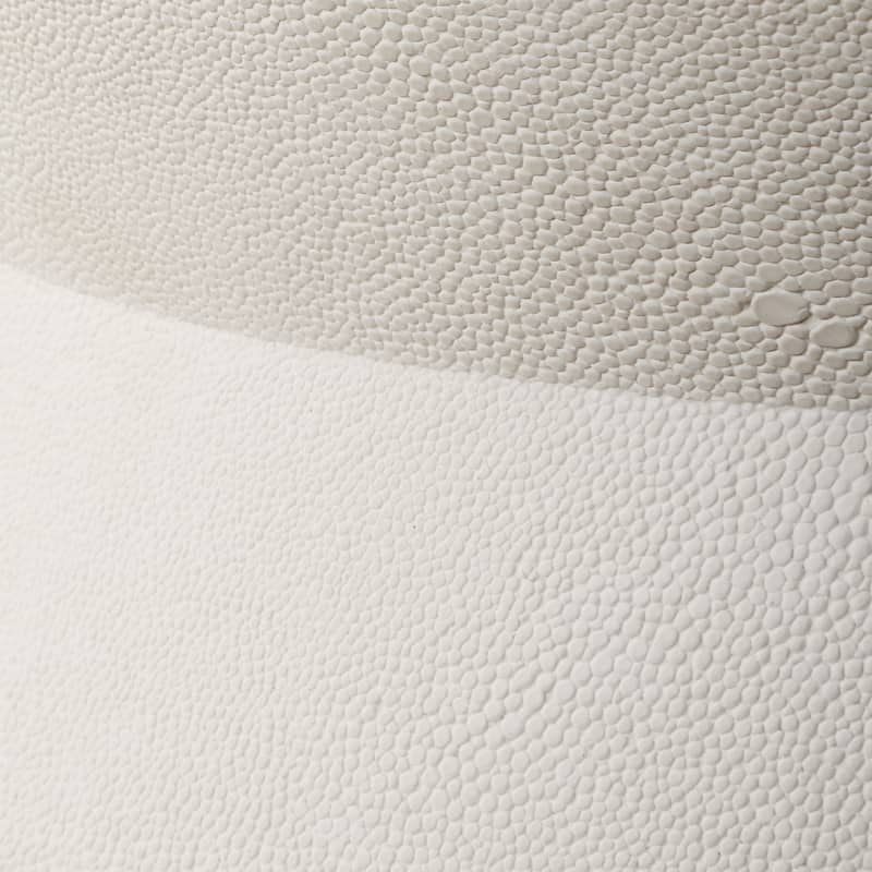Uttermost Luxe White Shagreen Round Box - 5.5'' H X 10'' W X 10'' D