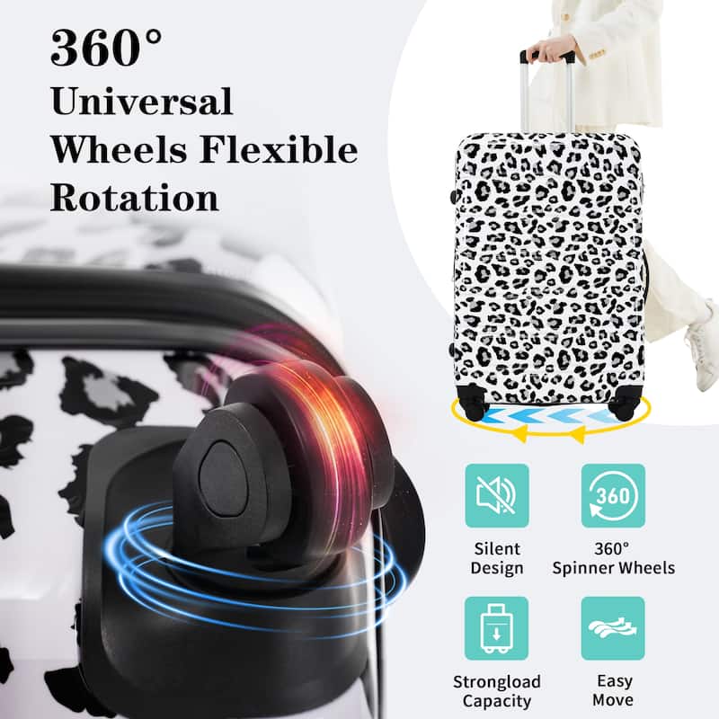 Hardshell Luggage Sets 3 pcs Spinner Suitcase with TSA Lock Lightweight-20"+24"+28" Luggages