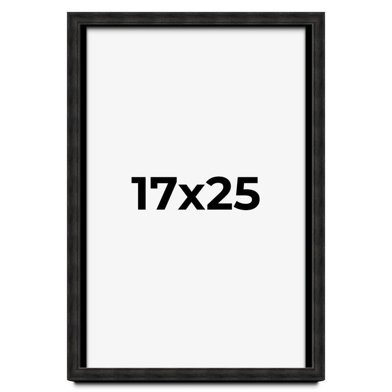 17x25 Shadow Box Black Rustic Barnwood Display Frame | 1.125 Inch